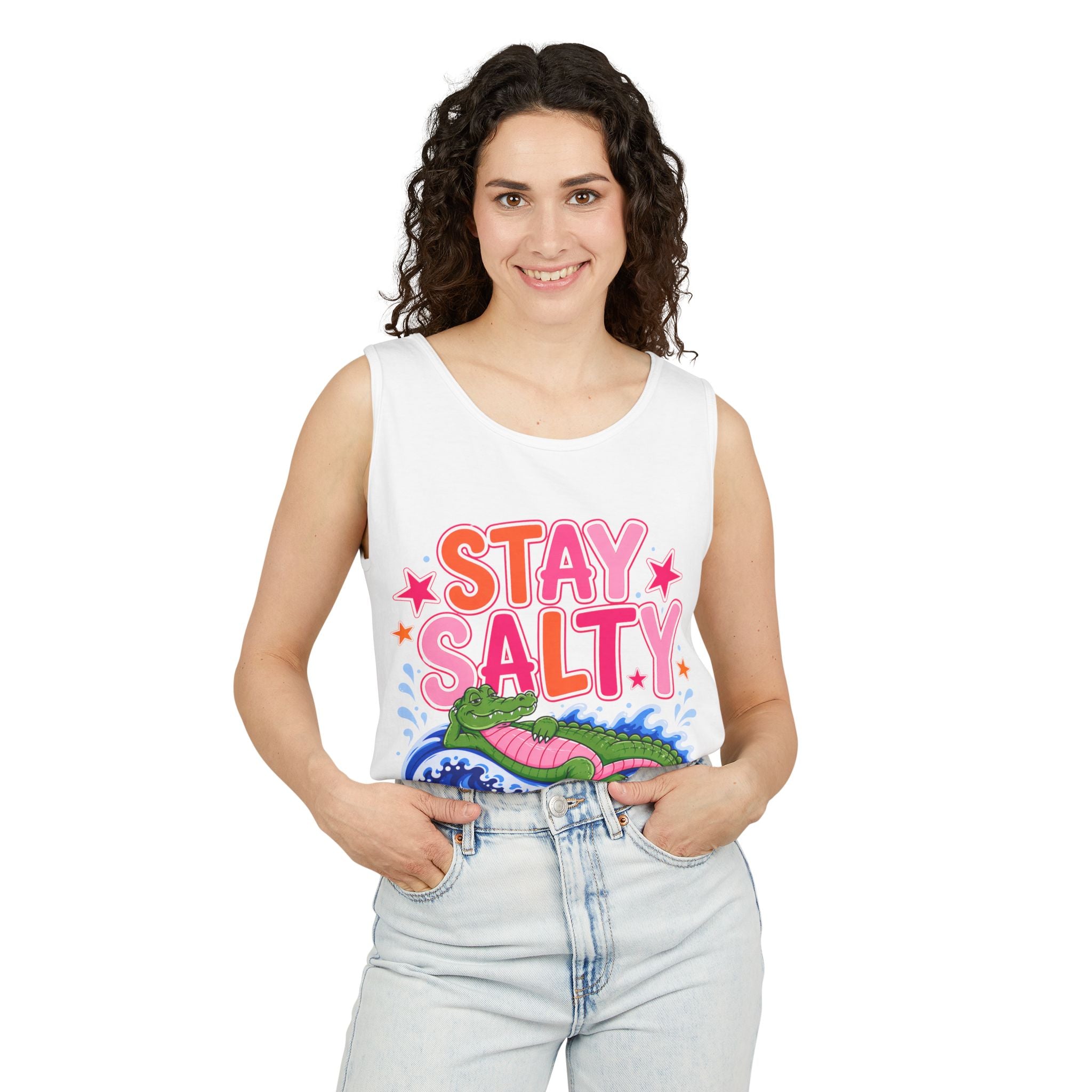 Stay Salty Alligator Tank Top