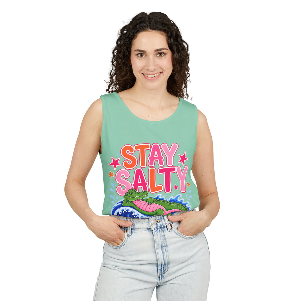 Stay Salty Alligator Tank Top