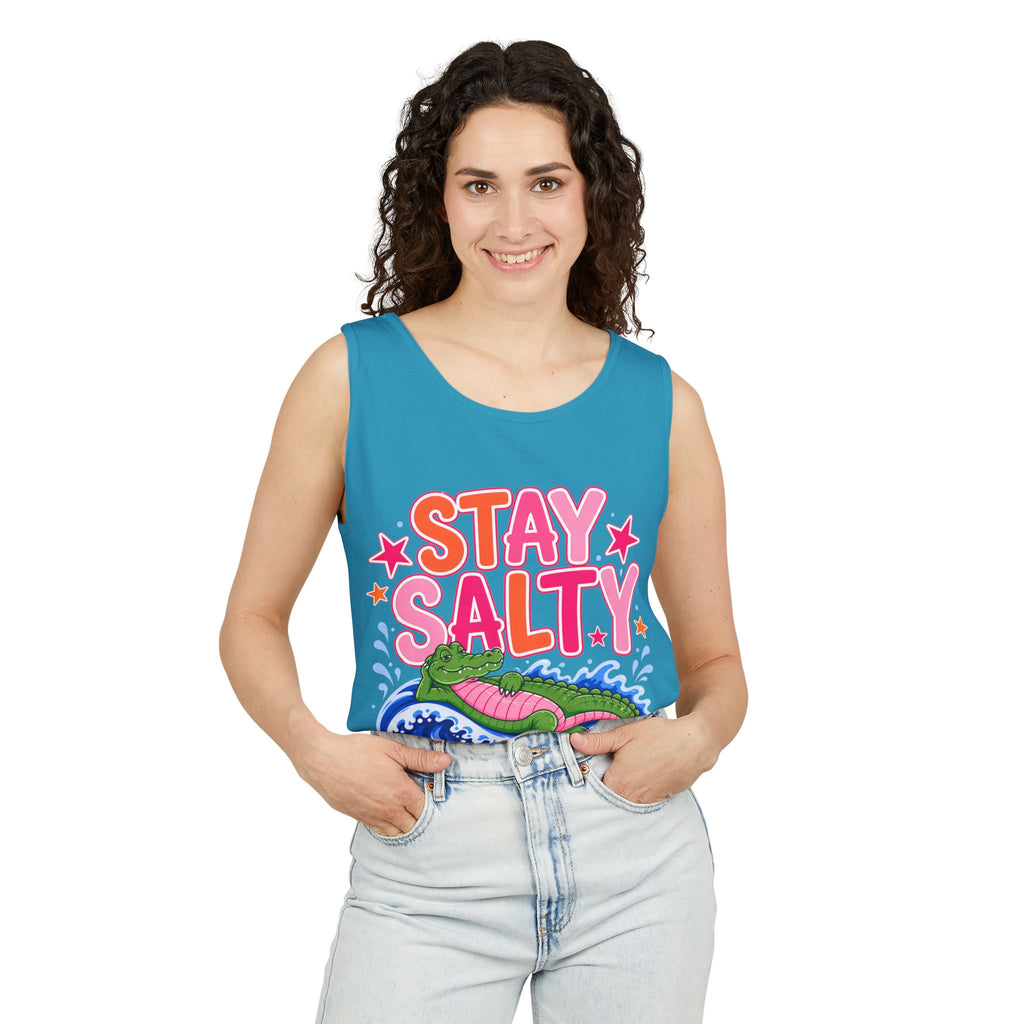 Stay Salty Alligator Tank Top