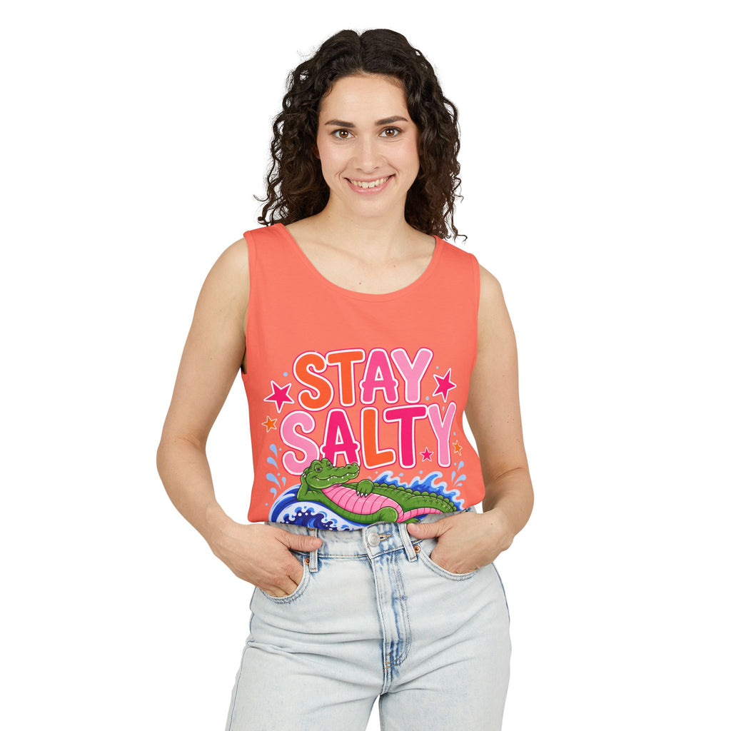 Stay Salty Alligator Tank Top