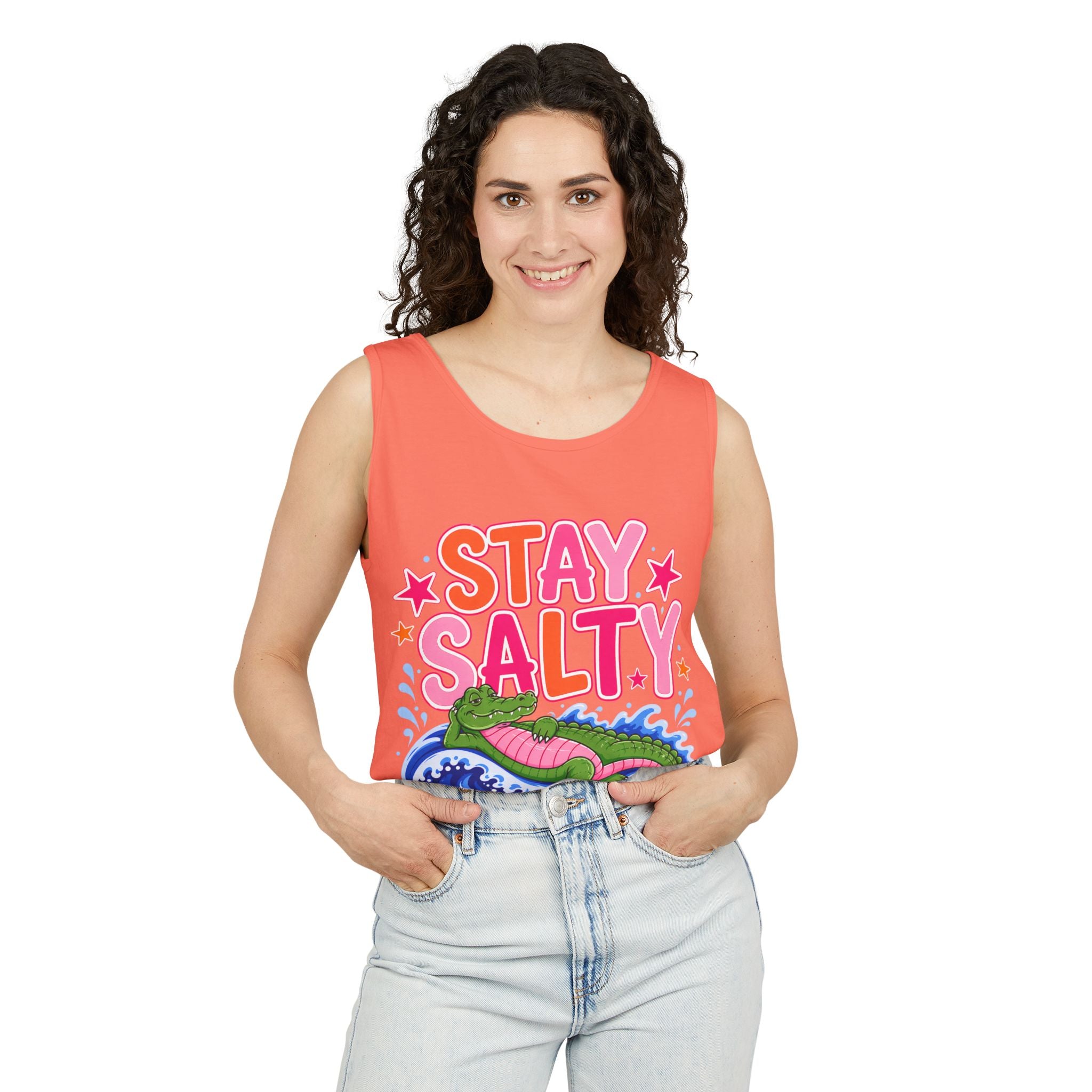 Stay Salty Alligator Tank Top