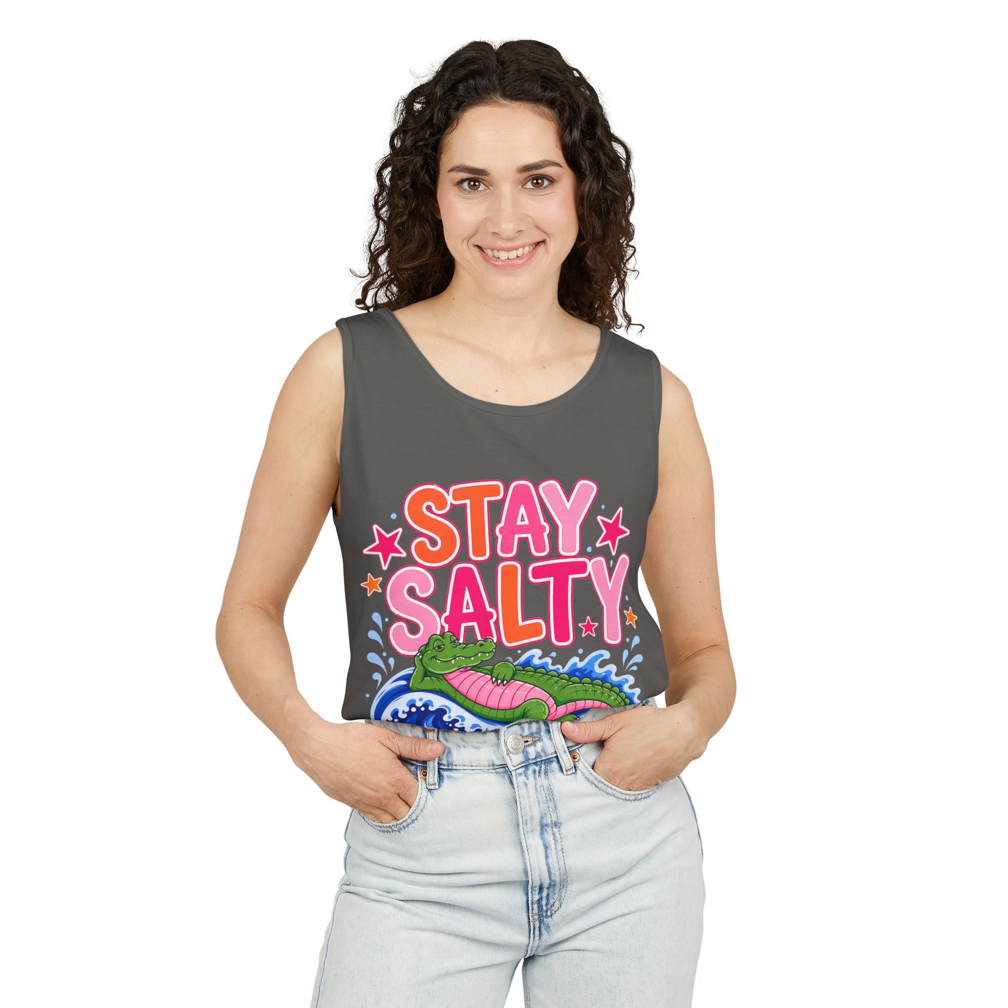 Stay Salty Alligator Tank Top