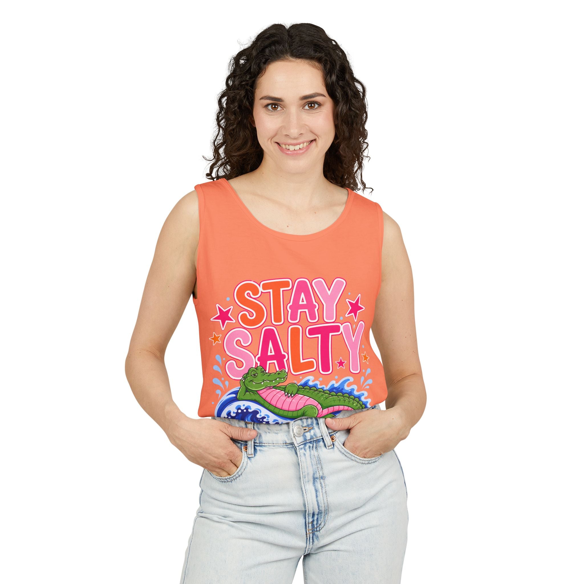 Stay Salty Alligator Tank Top